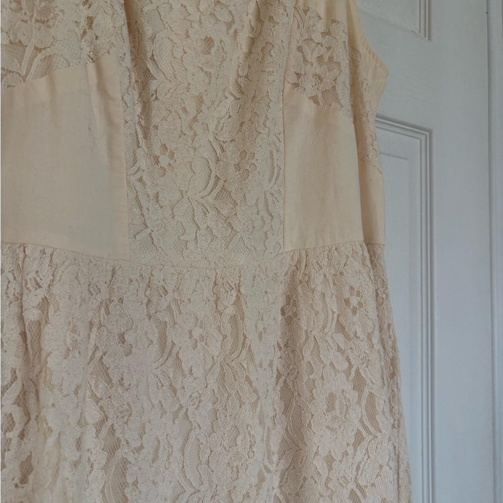 American Eagle Outfitters Cream Lace Dress